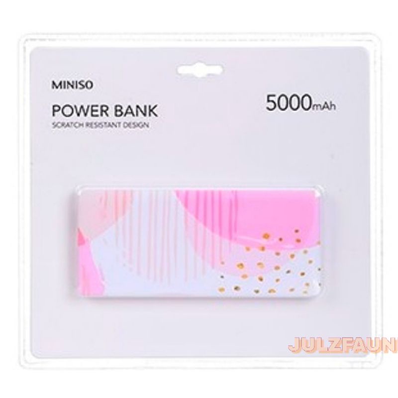 Power Bank 5000 mAh Quick Charge by Miniso Shopee Philippines