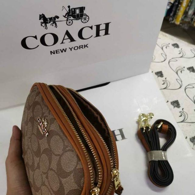 coach 2 zipper sling bag