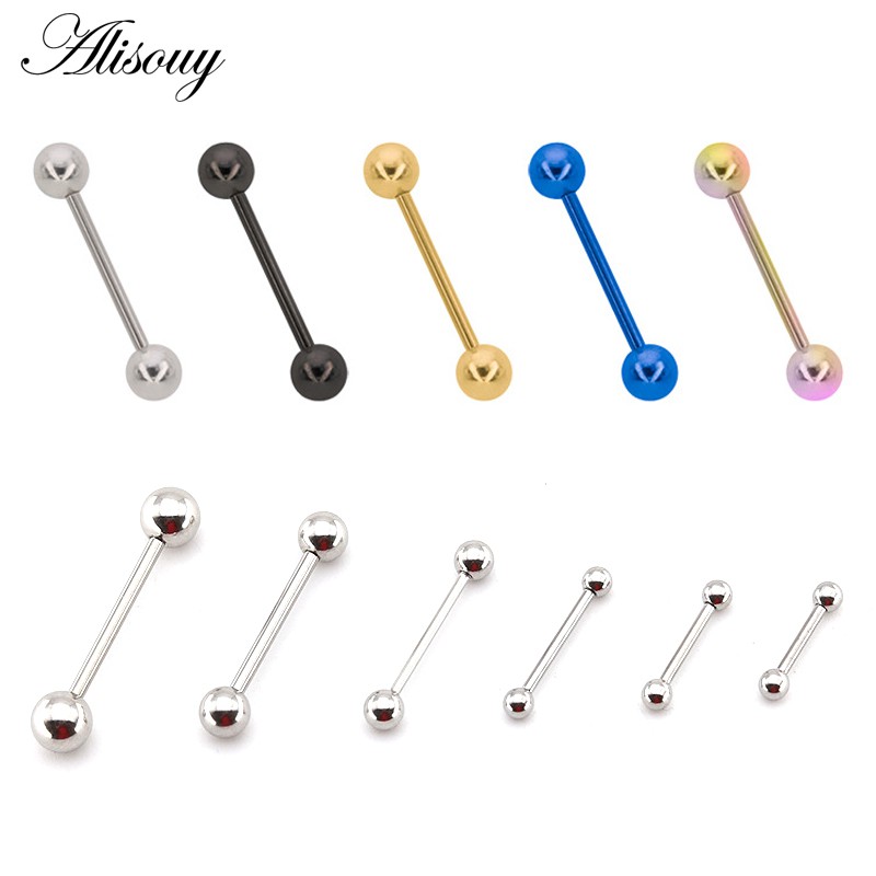 2pc Stainless Steel Barbell Ear Cartilage Tragus Helix Stud Bar Earring