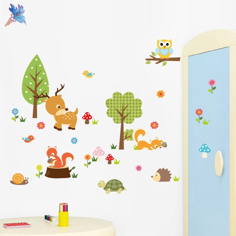 forest animal wall art