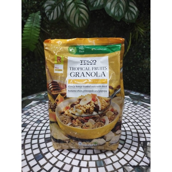 Tesco Granola Tropical Fruits 1kg Shopee Philippines
