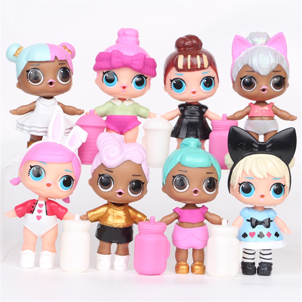 A Set 8 Pcs LoL SURPRISE DOLL Surprise Mystery Xmas Toy Surprise Water