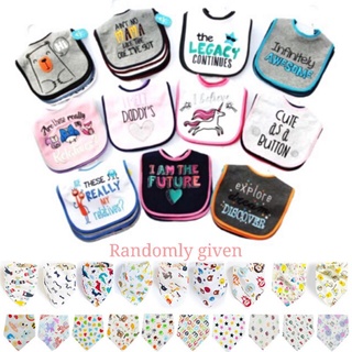 ED shop Newborn Bibs triangle round  Saliva Towel plastic side Burp Cloth Feeding Band Baby Bib