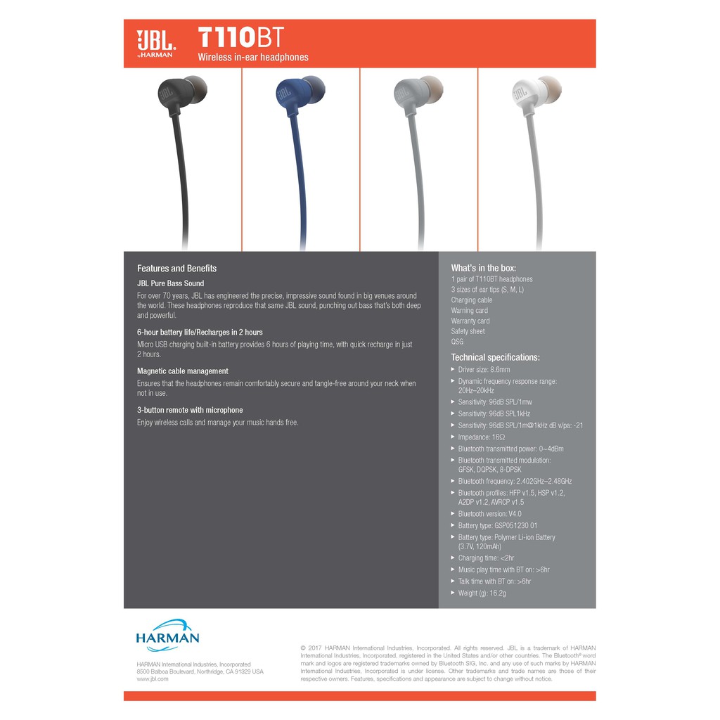 jbl t110bt charging