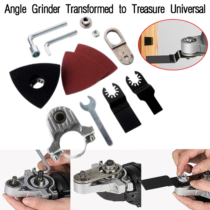 Cordless Oscillating Multi Tool Angle grinder conversion tool head for