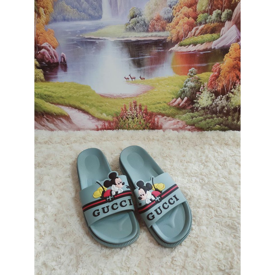mickey mouse gucci slippers