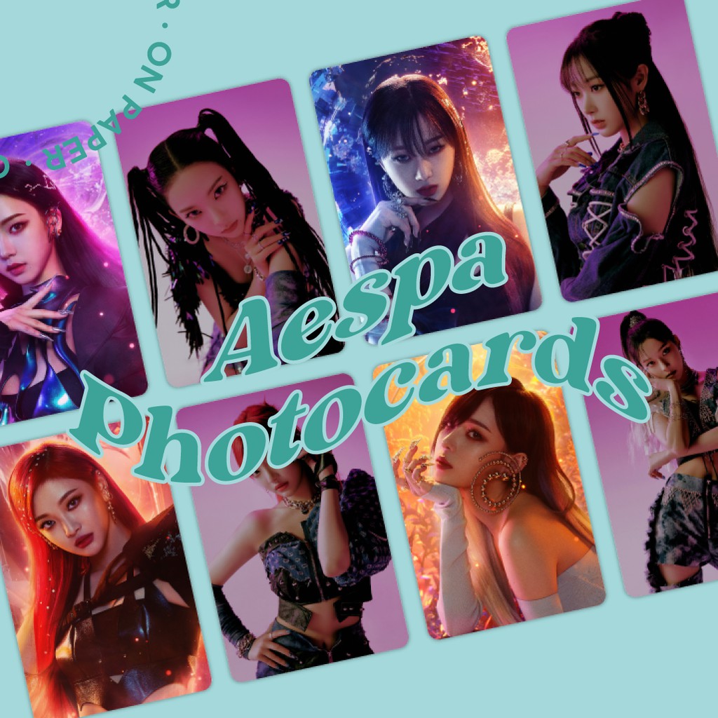 Aespa Next Level Photocard Set Aespa Fanmade / Lomo Photocard On