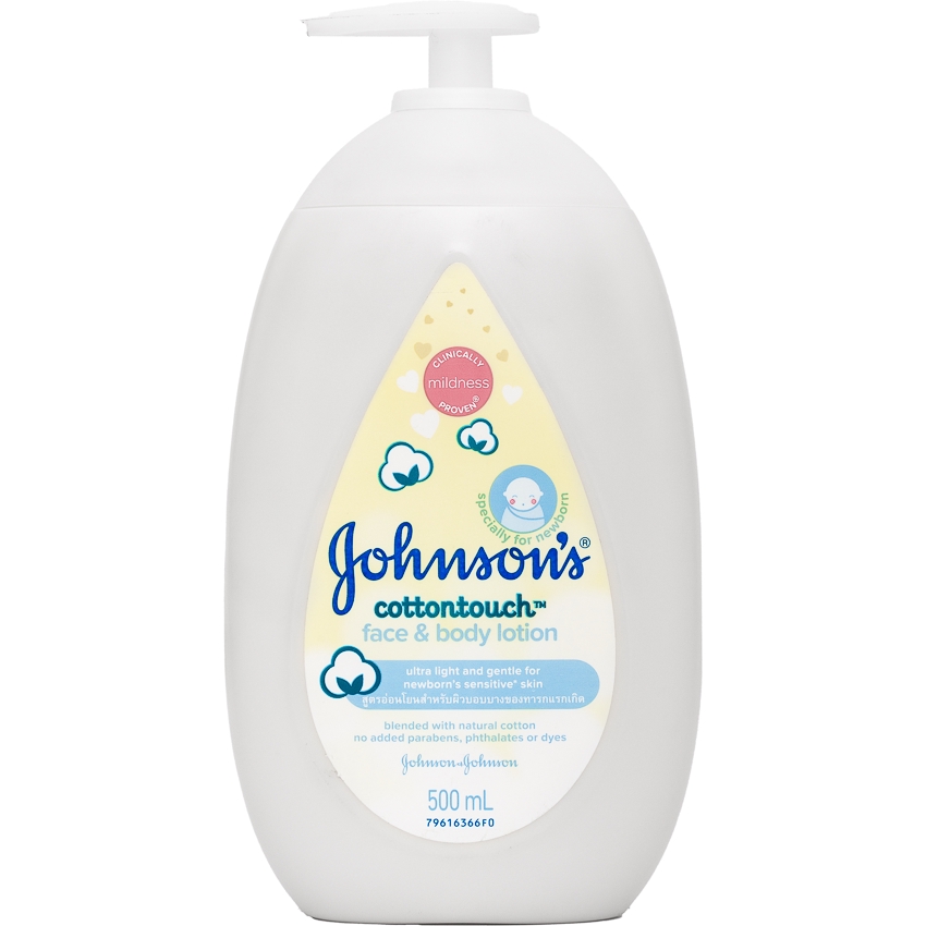 johnson's cotton touch face & body lotion