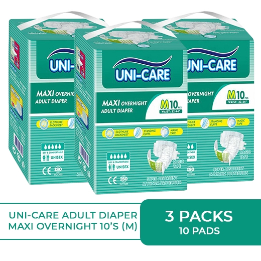 Unicare Maxi Overnight Adult Diaper 10's pack of 3 (M) Shopee