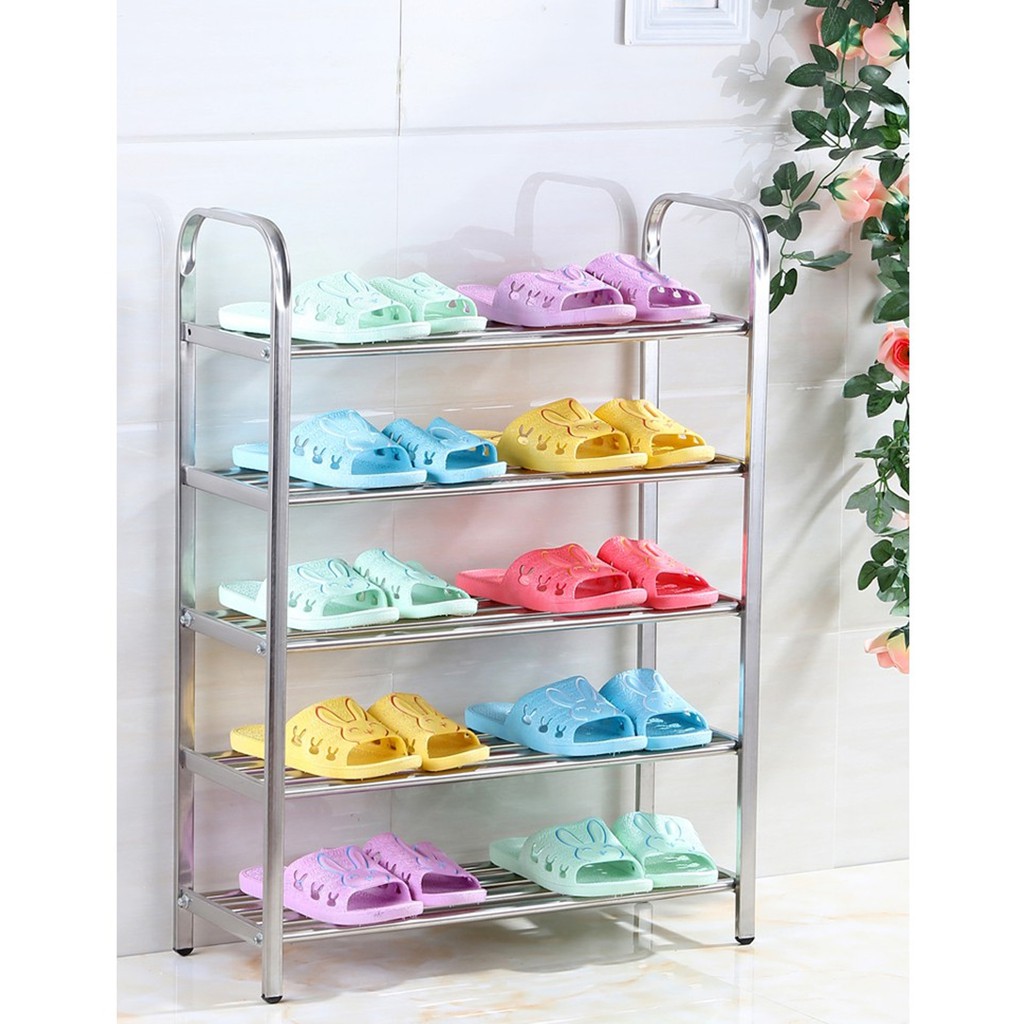 High Quality Assurance 5 Layer Stainless Steel Shoe Rack Shopee Philippines