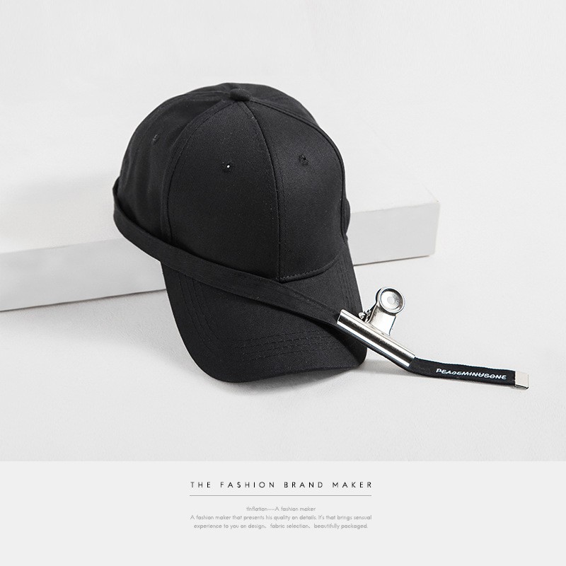 Fashion Peaceminusone Cap with Long Stripe G-Dragon Unisex 