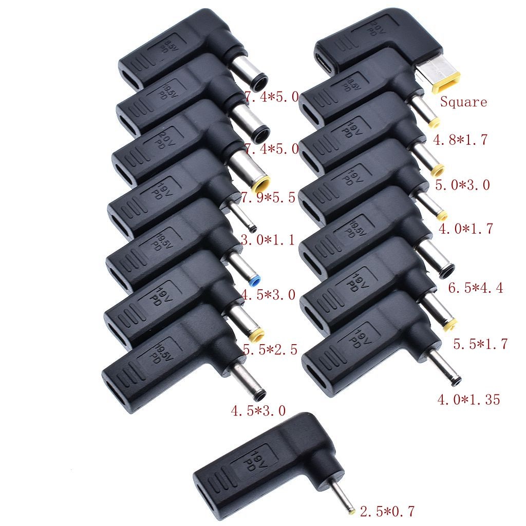 PD Spoof Adapter Plug Converter USB Type C Female to 7.4 x 5.0mm 4.5 x ...