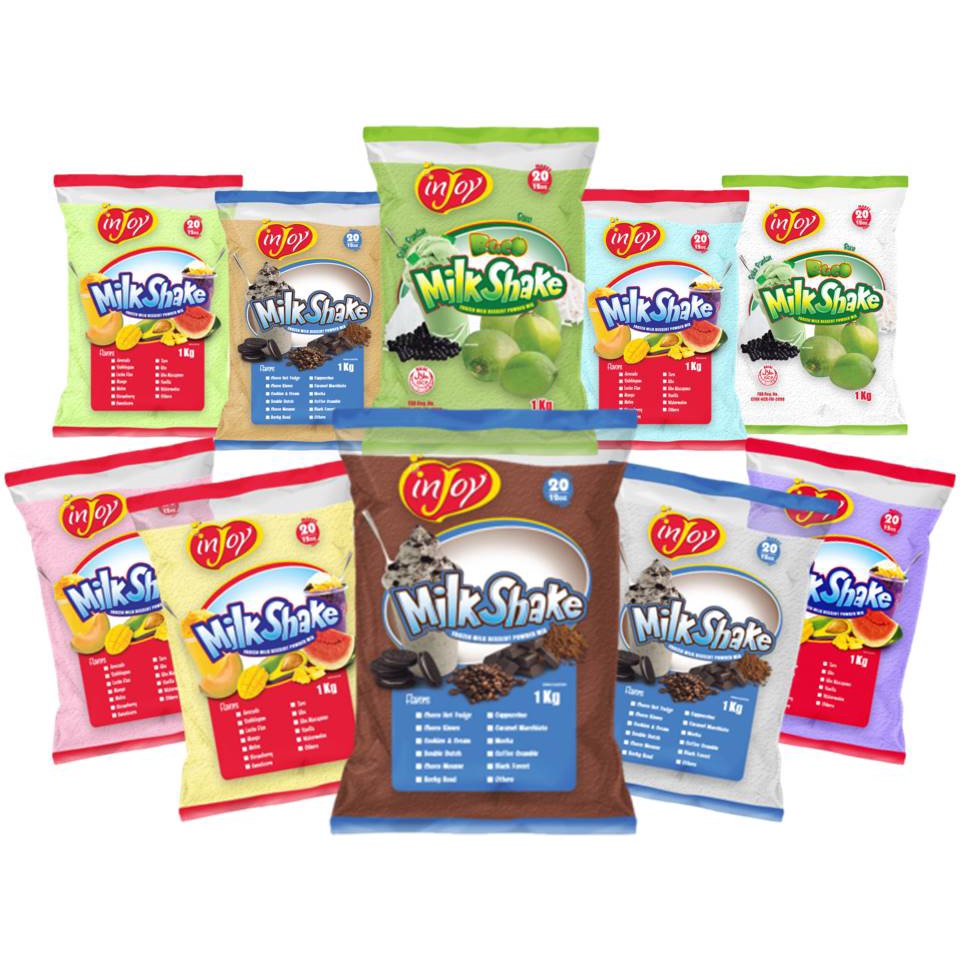 InJoy Milk Shake Powders 1kg Premium Milk Shake Powder 1kg Shopee