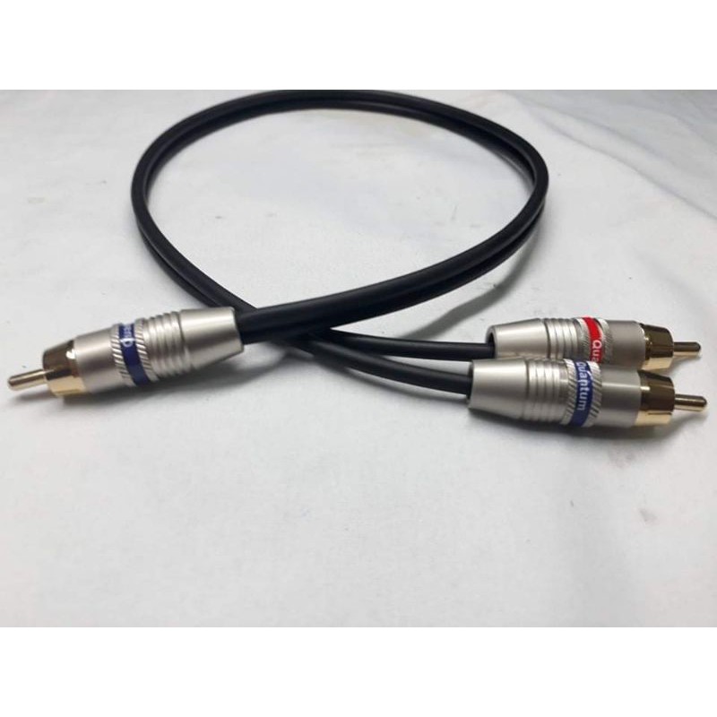 Quantum Audio Cable 1 RCA to Dual RCA plug cord Assemble at 0.5 meters