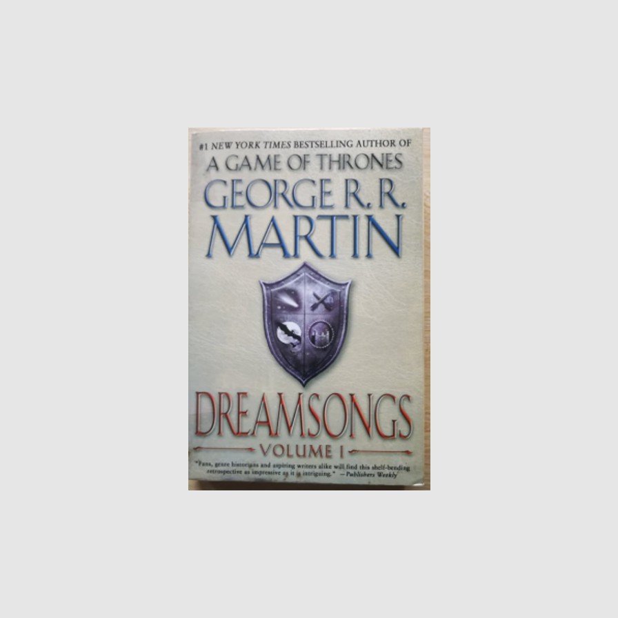 Dreamsongs Volume I Volume Ii 1 2 By George R R Martin Game Of Thrones Paperback Shopee Philippines
