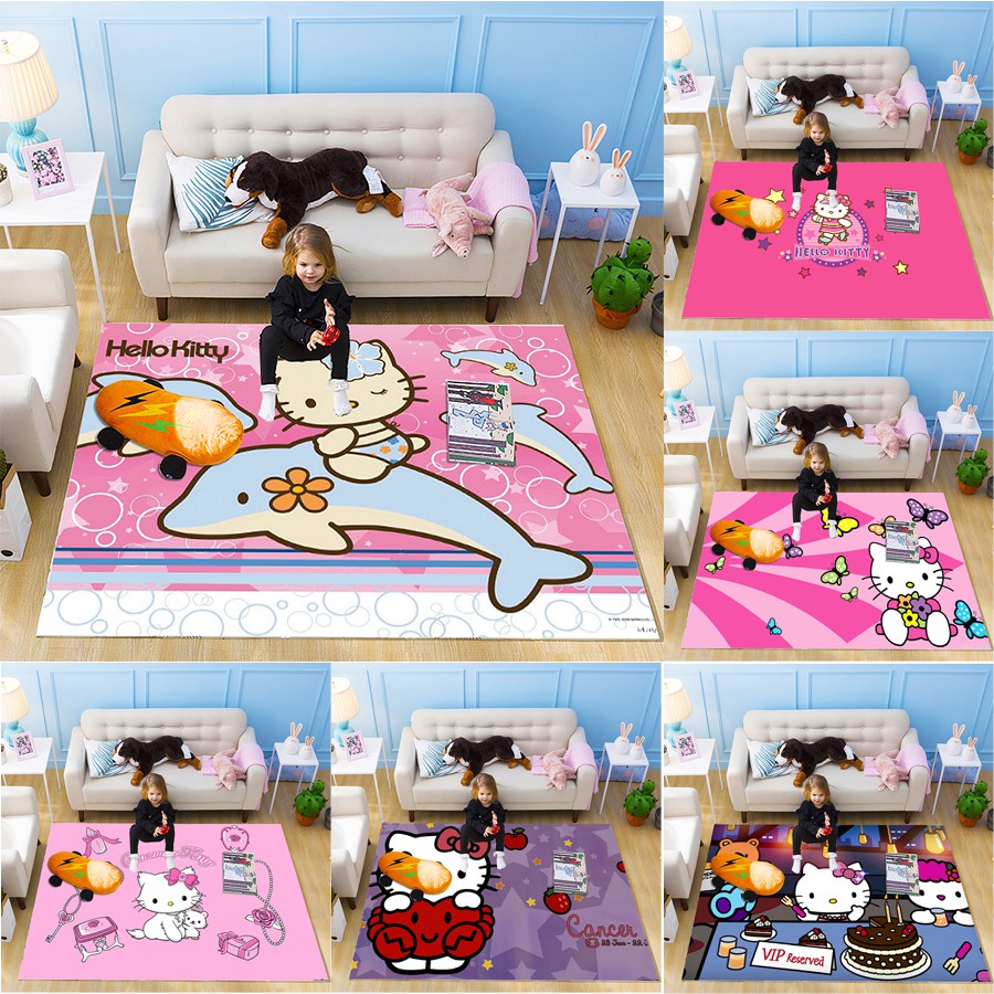 Area Rug Hello kitty Design Carpet with AntiSlip Mat ...