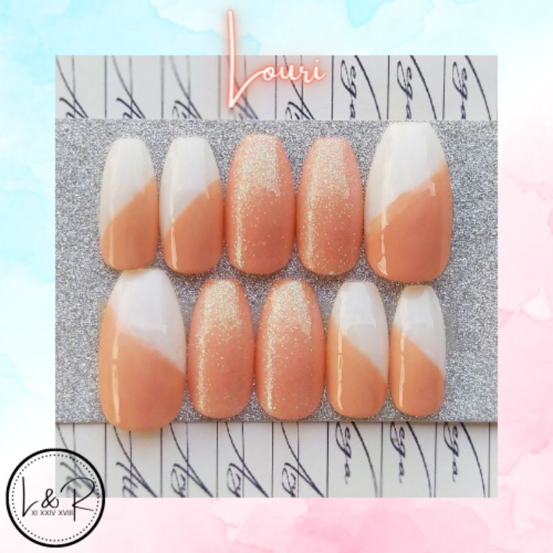 L R Press On Nails Fake Nails Customized Gel Polish Shopee Philippines