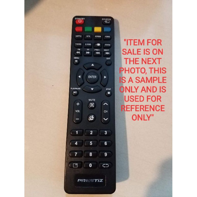 Prestiz Smart TV Remote (Replacement) Shopee Philippines