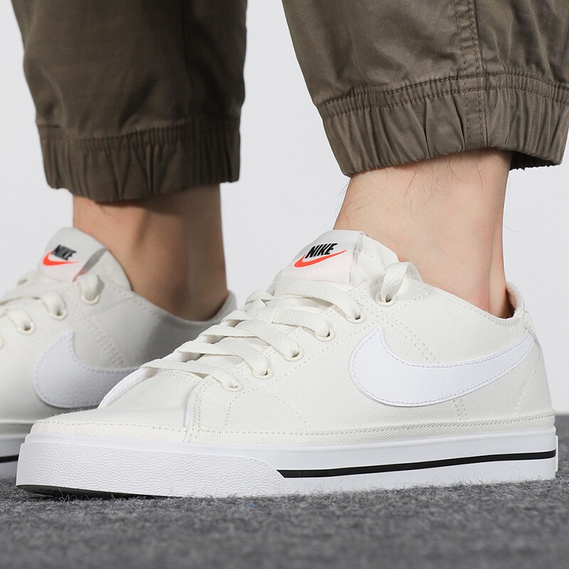 nike court legacy canvas on feet