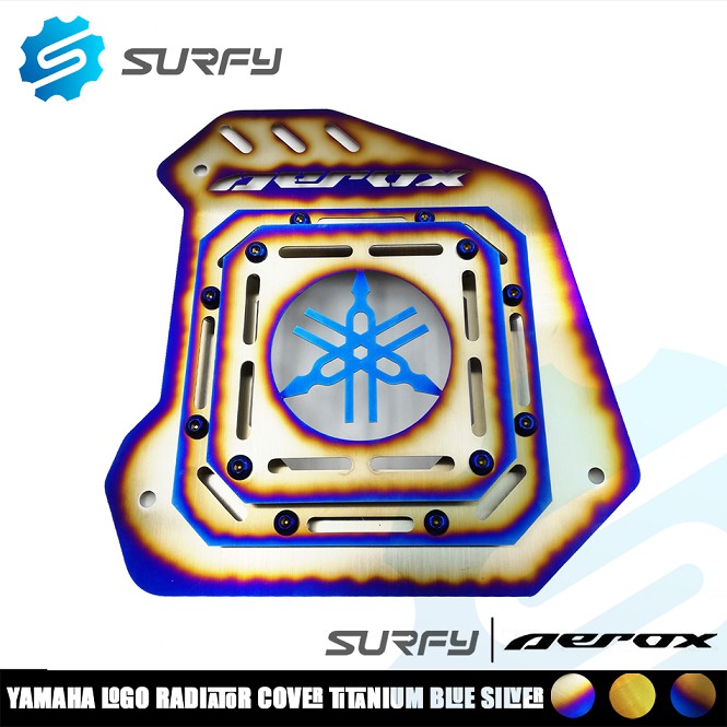 Surfy Motorcycle Yamaha Aerox Radiator Cover Stainless with Bolts made ...