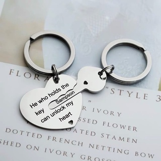 YY Couple commemorative keychain, a pair of lettering key ring pendant