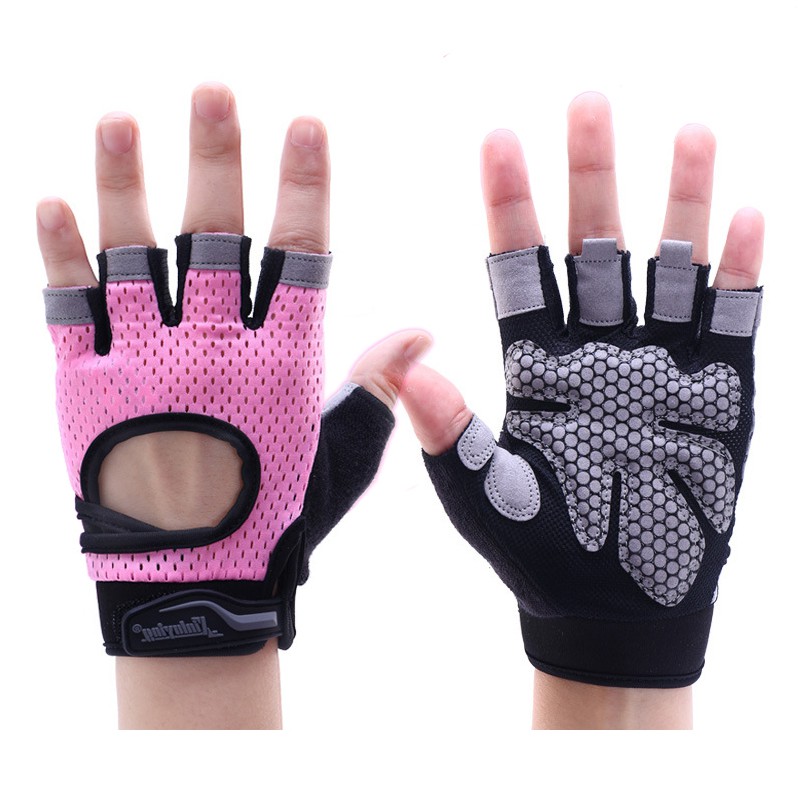 TouchRi Body Building Half Finger Gym Cycling Gloves Women’s Men’s Glove 