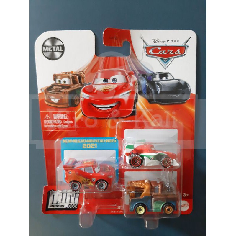 World Grand Prix Series 21 Disney Pixar Cars Mini Racers 3 Pack Shopee Philippines