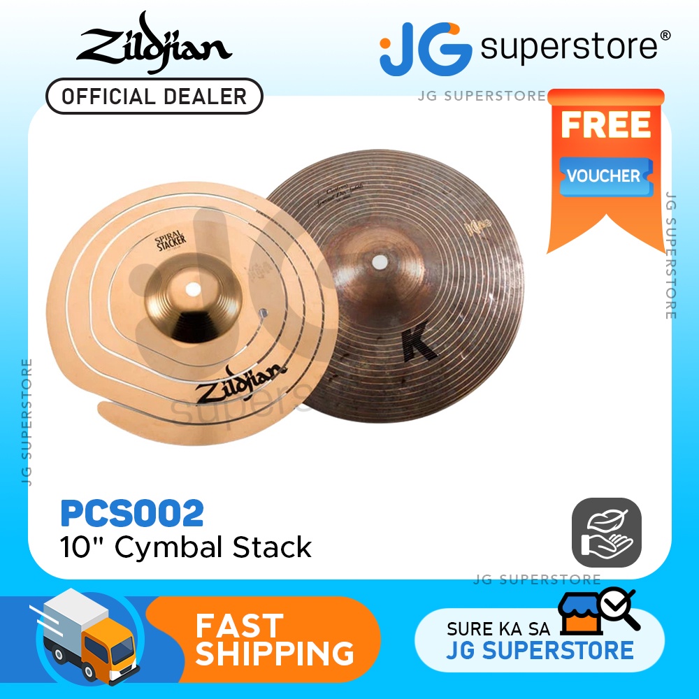 Zildjian PreConfigured 10" Spiral & Dry Splash Cymbal Stack Limited