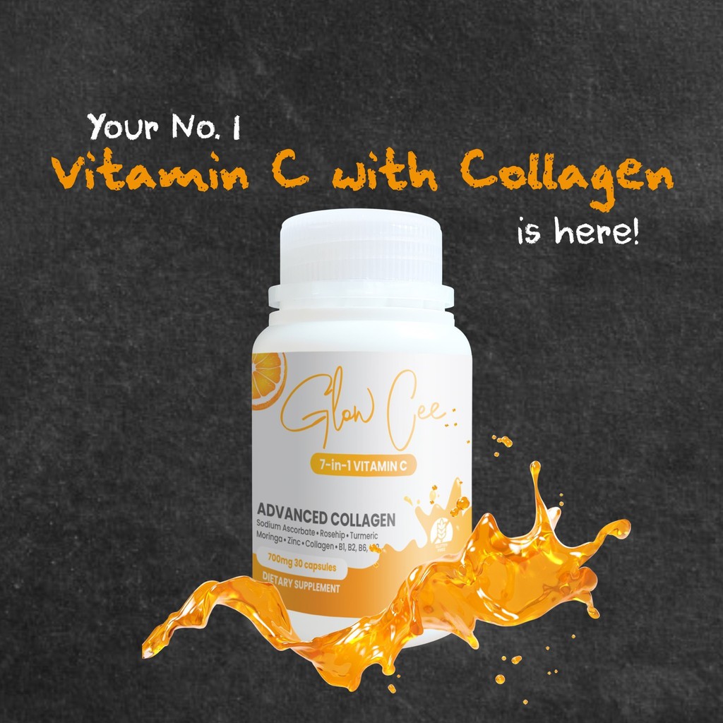 Glow cee 7in1 Vitamin C with Collagen, Rosehip ,Moringa, Turmeric