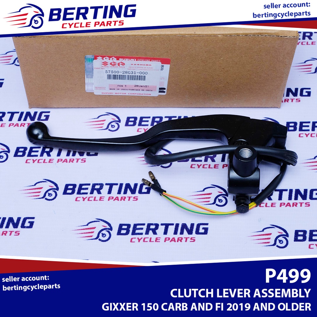 SGP CLUTCH LEVER ASSEMBLY Suzuki Gixxer 150 Carb and FI 2019 and older