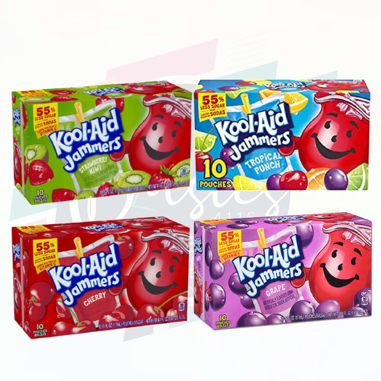 Kool Aid Jammers Flavored Drinks 6pz 10 Pouches 5 0 Shopee Philippines