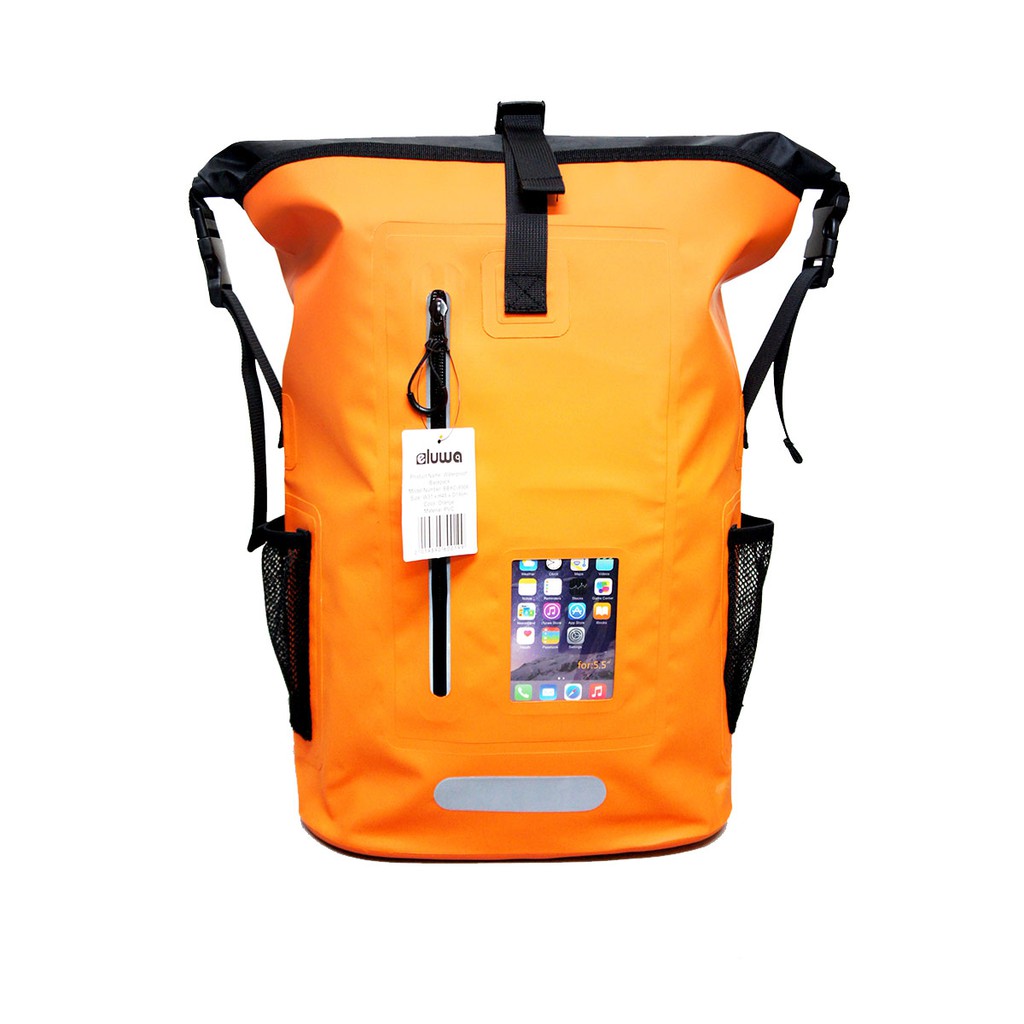 orange waterproof backpack