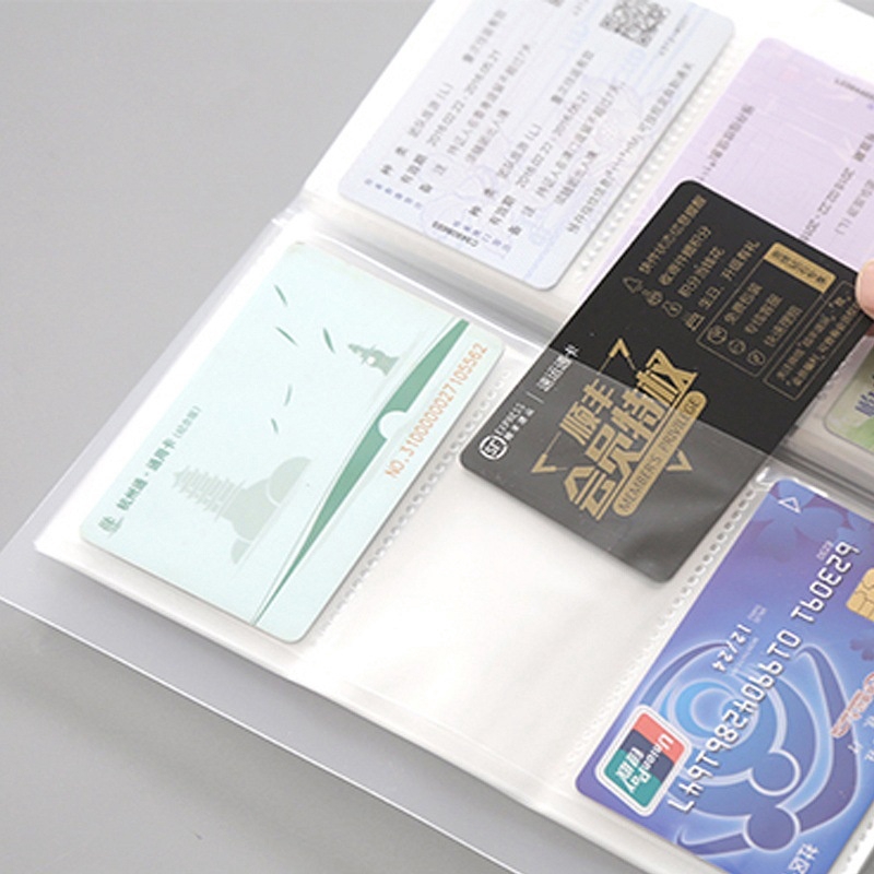 Business Card Book Clear Card Holder Book Big Capacity for 240 Inserts