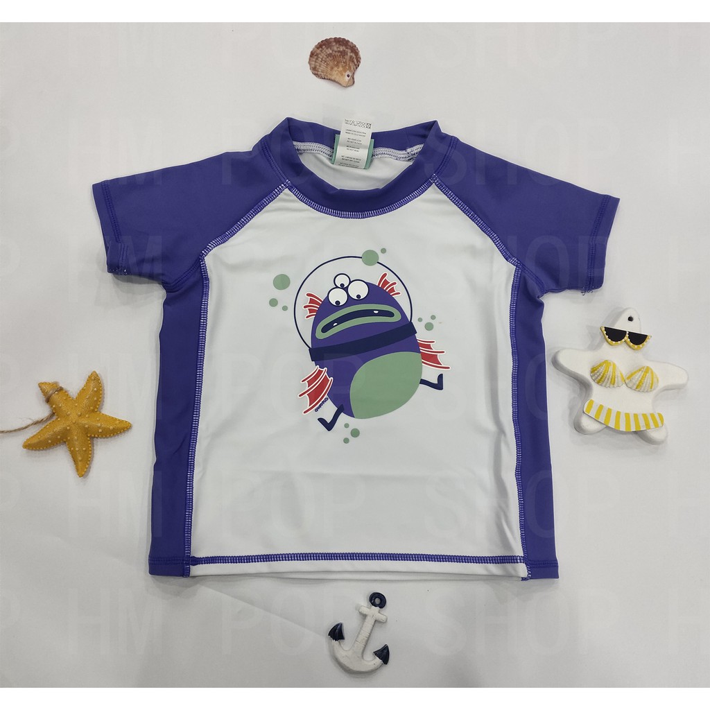 Swimwear for kids Boys swimsuit rush guard Sunscreen Beach kids Swimsuit Short-sleeved swimsuit
