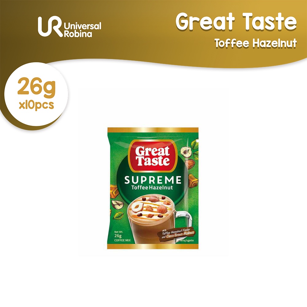 Great Taste Supreme Toffee Hazelnut (26g x 10) Shopee Philippines