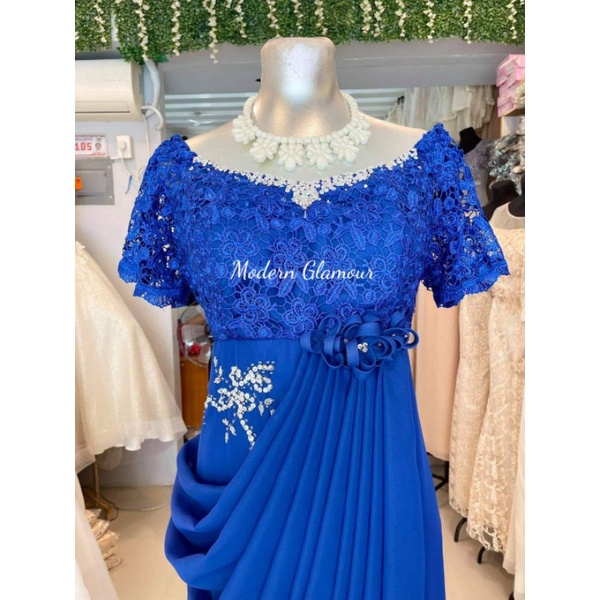 ROYAL BLUE NINANG GOWN, MOTHER OF THE BRIDE, PRINCIPAL SPONSOR GOWN ...