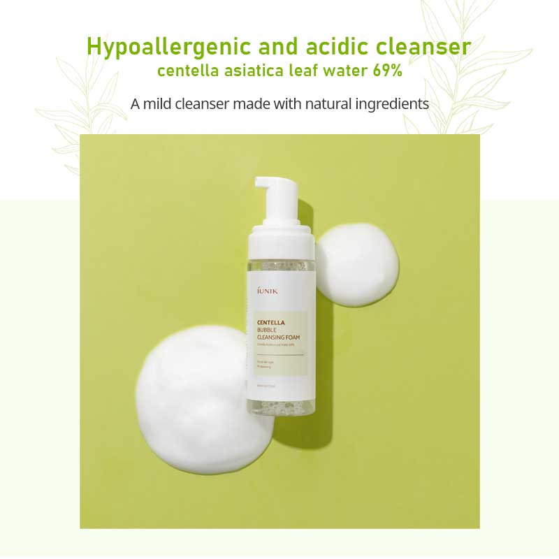 IUNIK Centella Bubble Cleansing Foam 150ml
