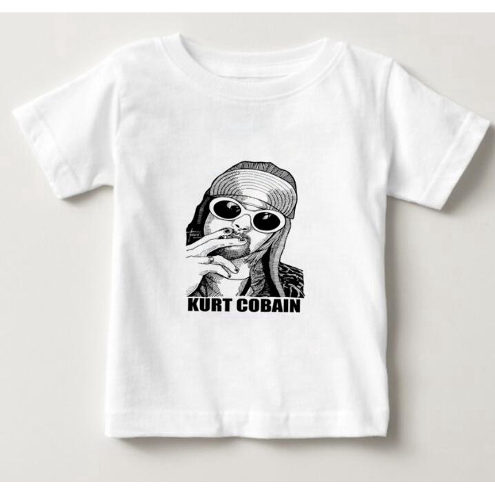 2020 New T Shirt Kids Short Sleeve T Shirt Kurt Cobain Nirvana 90s Rock Boy Girl Shirt Shopee Philippines - kurt cobain roblox