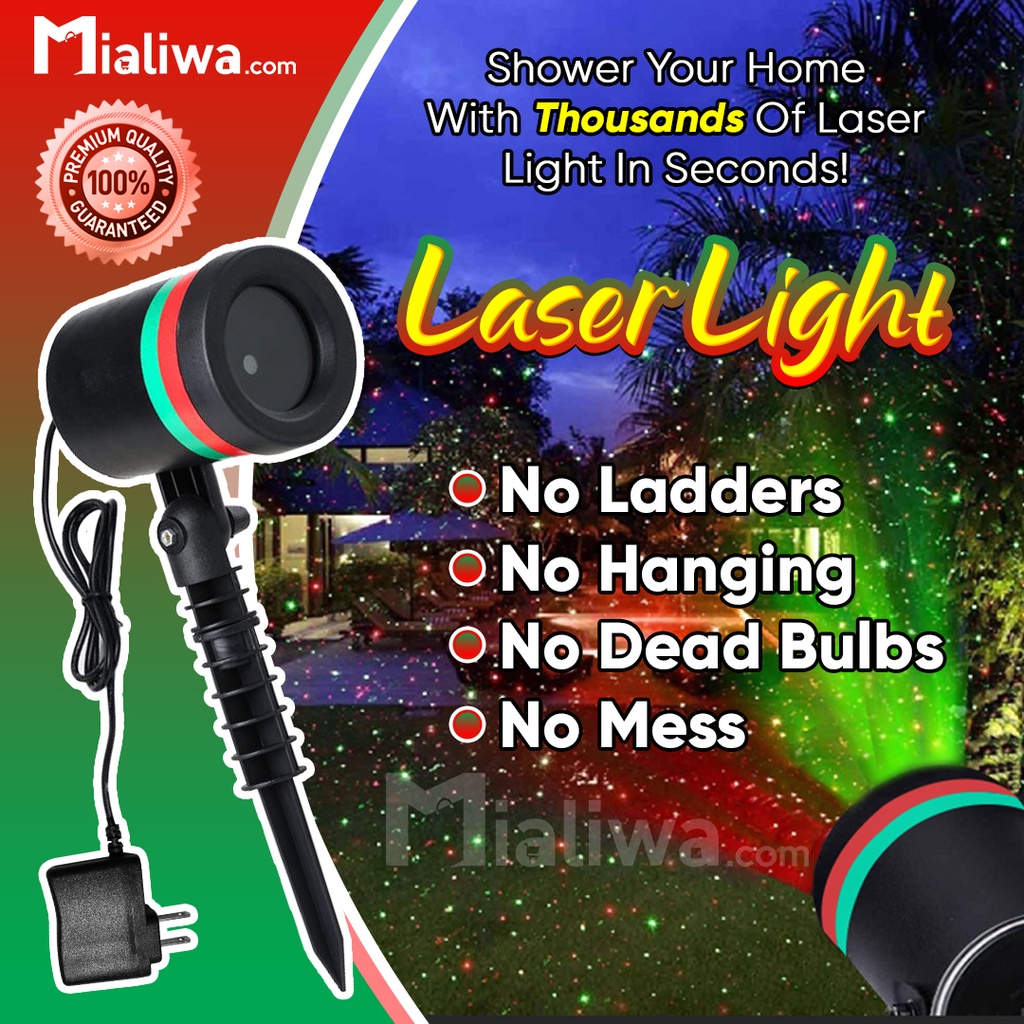 Laser Light Star Motion LED Christmas Lights Outdoor Waterproof Red & Green Indoor Display Lights