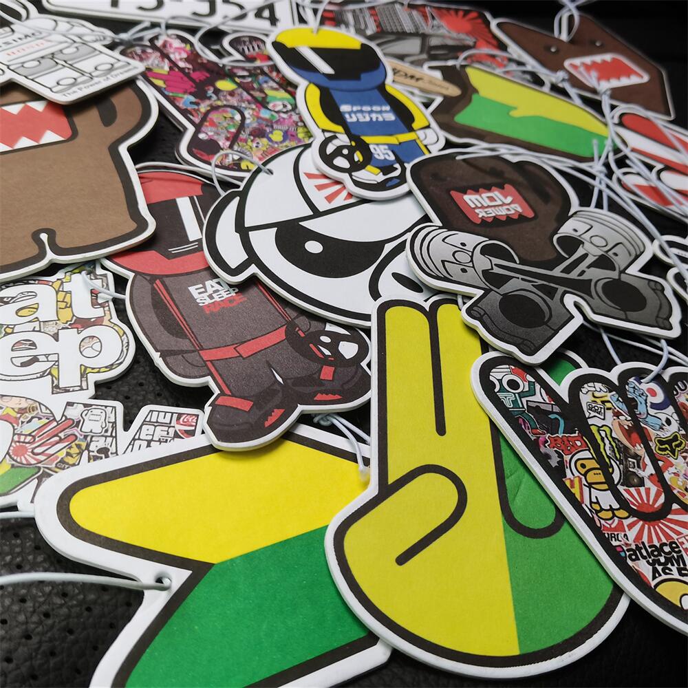 NEW JDM Auto Paper Hanging Car Air Freshener JDM Racing Style Car Rear