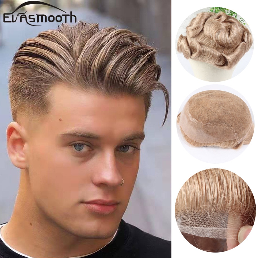 Front Lace Wig Q6 Men Toupee Natural Human Hair Male Wig Swiss Lace & Pu  Man Toupee Remy Hair Men W | Shopee Philippines
