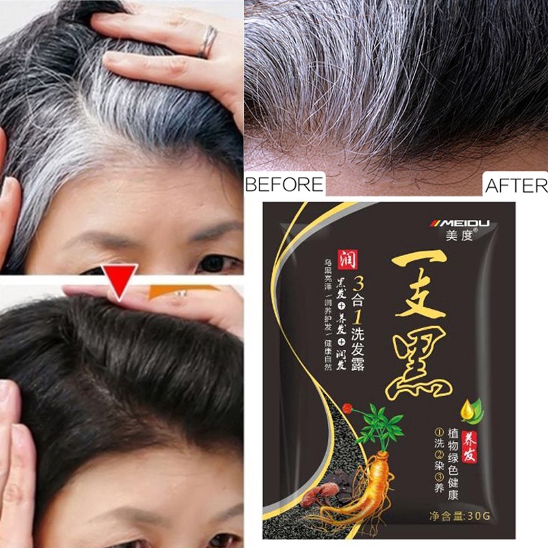 ✨♥️Organic Instant Hair Dye Shampoo Fast Black Hair Color Shampoo For  Covering Gray Hair✨♥️ | Shopee Philippines