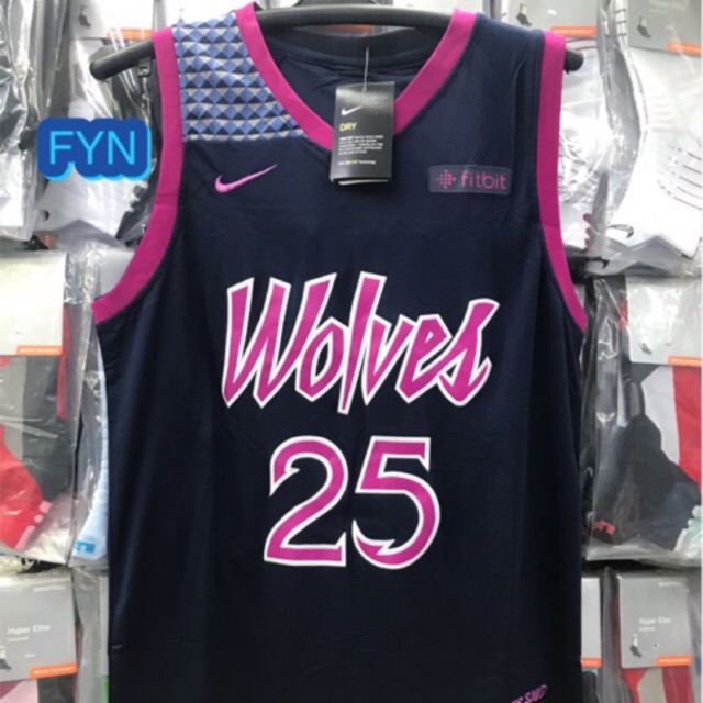 minnesota timberwolves pink jersey