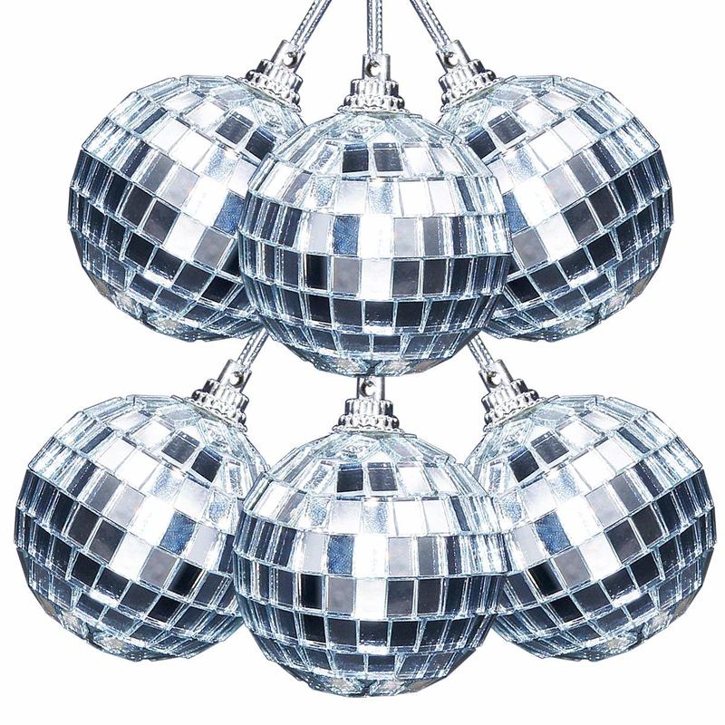 6Pcs 5cm Mirror Glass Disco Ball DJ Dance Home Party Club St Shopee