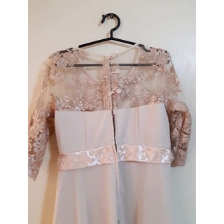 champagne gown for ninang