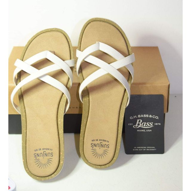 bass leather flip flops