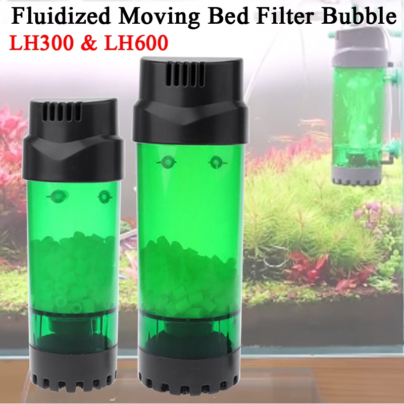 QANVEE Fluidized Moving Bed Filter Bubble Bio Media Reactor for Aquarium Fish Tank with Air Stone #1