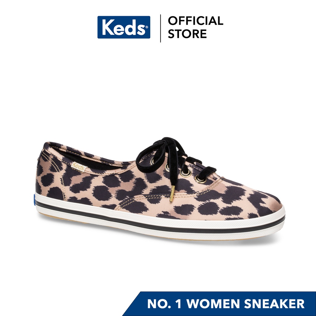 Keds Champion Katespade Leopard Satin Women's Sneakers (Tan Multi)WF61659 |  Shopee Philippines