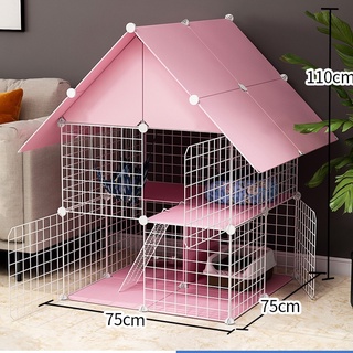 35*35CM Stackable Pet Dog Cat Rabbit Cage Game Fence Free DIY Random Combination With Door Stairs