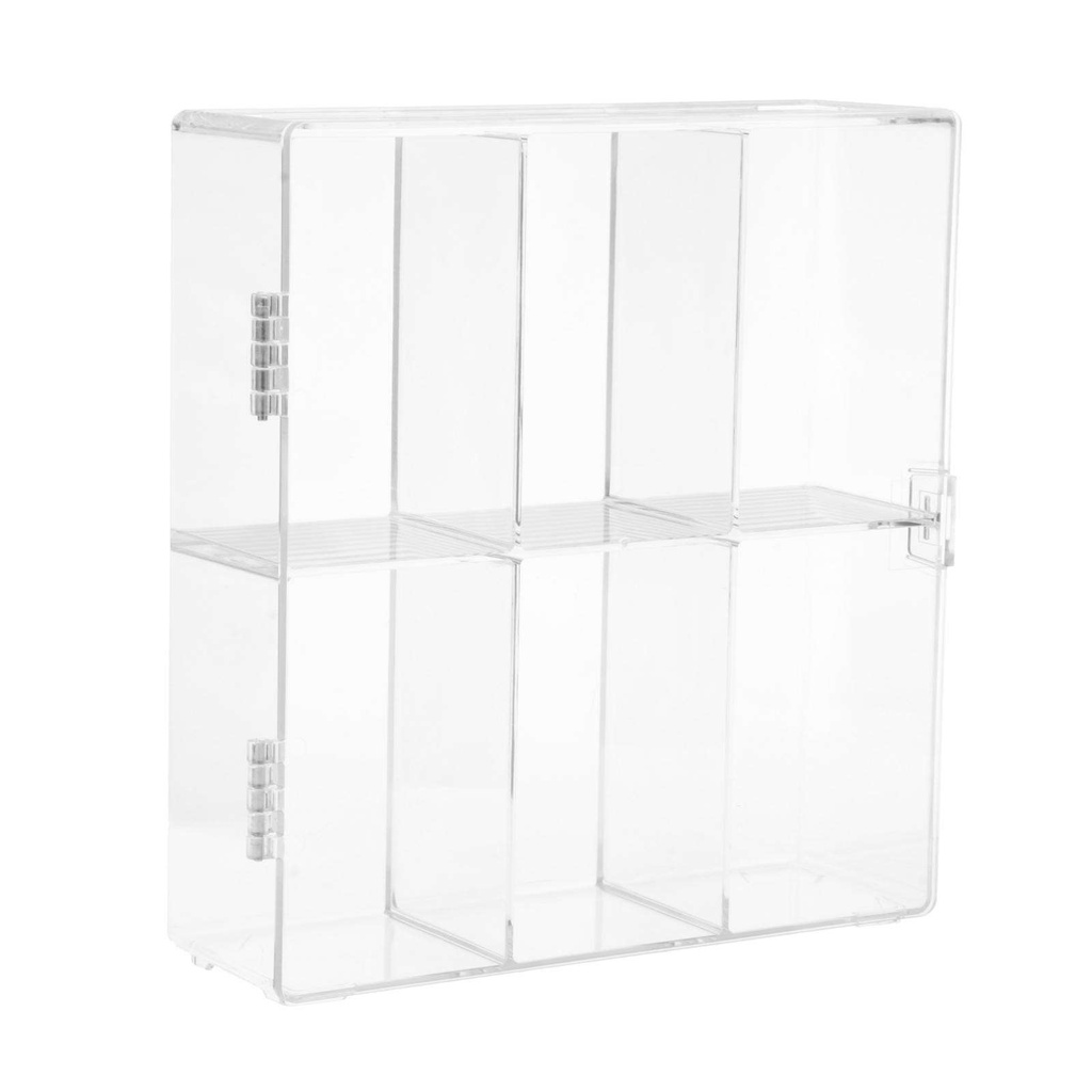 Acrylic Display Rack 6-Compartment Dust-Proof for Minifigure Home ...